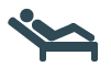 icon of a person laying in a bed